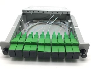 棚SC APCのコネクターが付いている取付け可能なカセット タイプ ディバイダー2x8